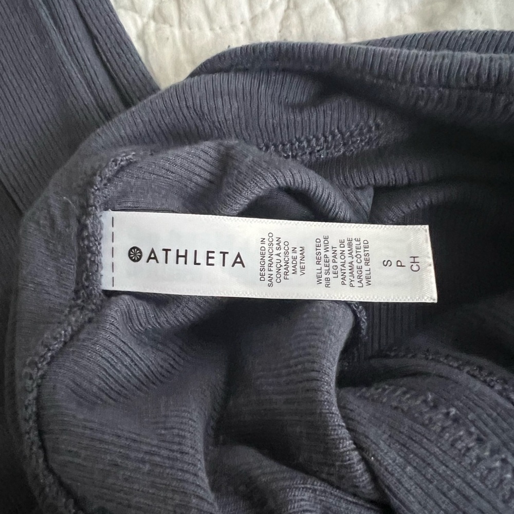 ATHLETA Well Rested Rib Sleep Wide Leg Pant - Picture 4 of 4